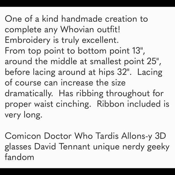 Doctor‎ Who Allons-y Corset Cosplay Sexy Costume - Picture 8 of 8